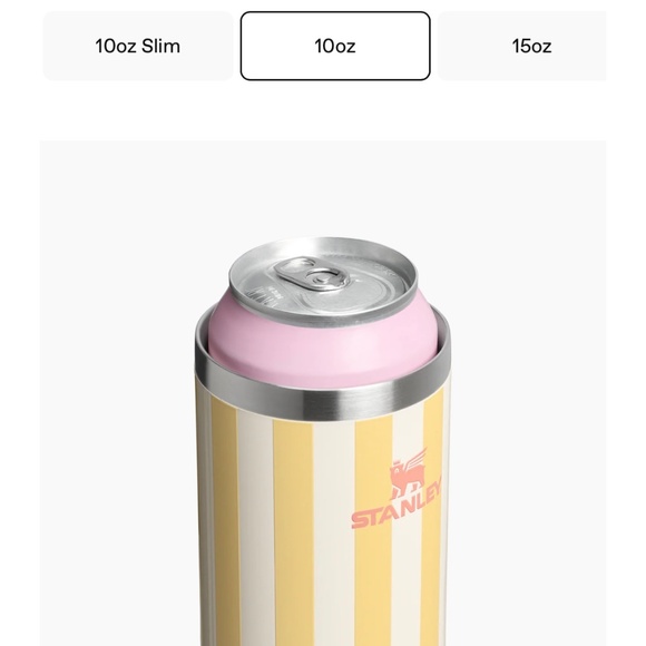 Stanley Everyday Can Cooler Cup Butter Cabana Gloss 10oz - Picture 4 of 6